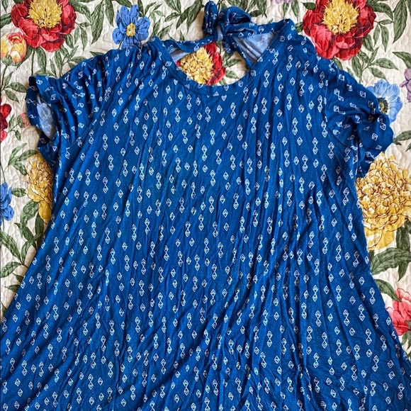 Beach Blue Aztec Dress - Picture 3 of 3